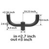 CHIUER 180 Degree Vertical Bull Horn Mounting Bracket with Double