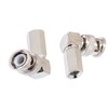 Beetronic 2 x 90 Degree Angled BNC Screw Twist On