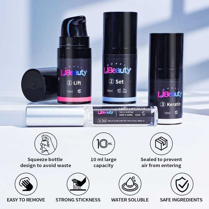 Lash Perm Kit, Libeauty Eyelash Lift Kit, 10ml Brow Lamination