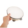 SUPVOX Hand Drum Wooden Frame Tambourine Musical Instrument for Portable