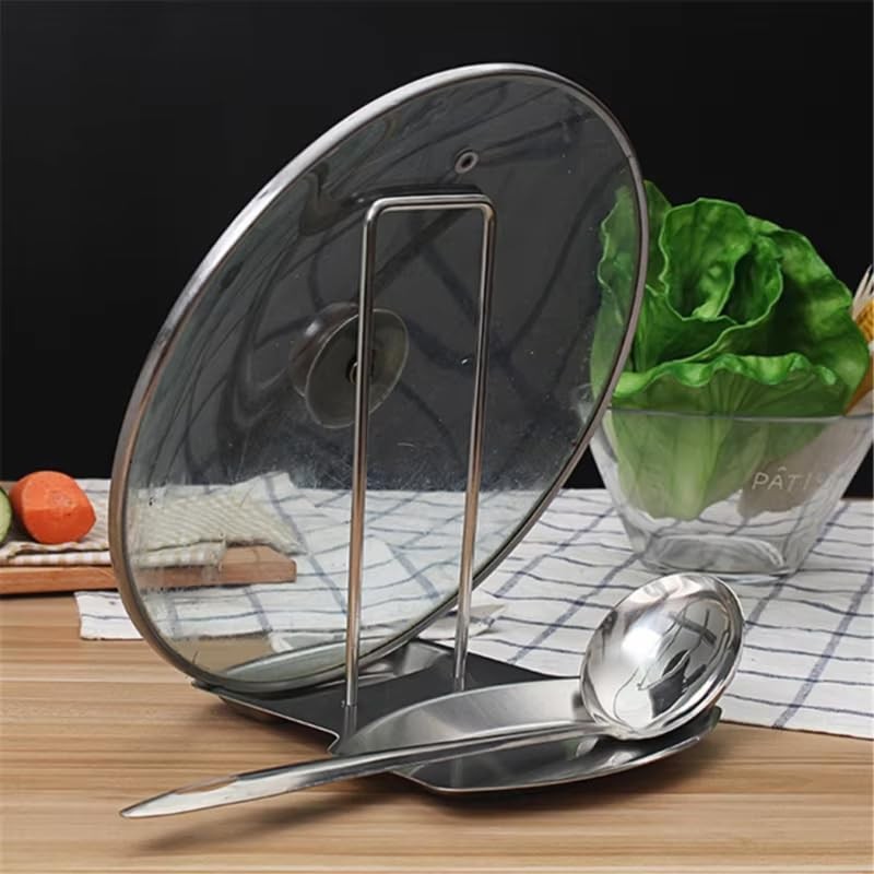 zmart Pot Pot Pot Stand Ladle Holder Lid Lid Stainless