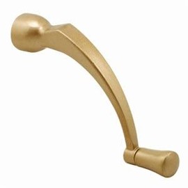 Slide-Co 174641 Pella Crank Handle, 3/8 inch Bore, Zinc Diecast Construction, Coppertone Color