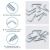EOBNIKTWS 50 Pcs Right Angle Hooks Zinc Plated L Hook