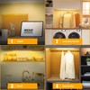 JUSJUBR Under Cabinet Lights Plug-in, 4 Pack x 12inch Warm
