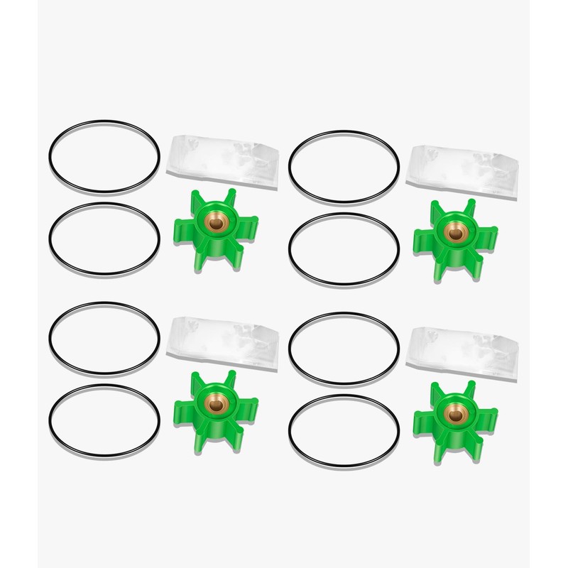 4-Pack 6303-0007-P Impeller Replacement Kit | Polyurethane Impeller & O-Ring