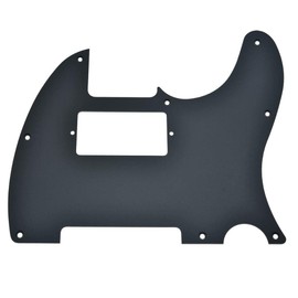Dopro 8 Hole Matte Aluminum Tele Humbucker Pickguard Metal Anodized TL Pick Guard Scratch Plate for USA/Mexico Tele/Telecaster Matte Black