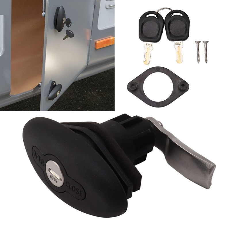32mm RV Toolbox Locks Black Waterproof Shockproof Superior Seal RV