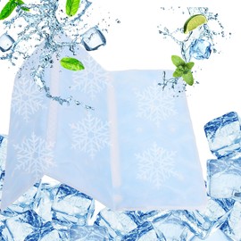 Qryxalith Ice Pillow, Cooling Mat, Cold Pillow, Cooling Pillow, Heat Stroke Prevention, Cooling Mat, Ice Bag, Natural Freezing at 66°F (28°C), 16.1 x 11.8 inches (41 x 30 cm), Cool, Comfortable Sleep