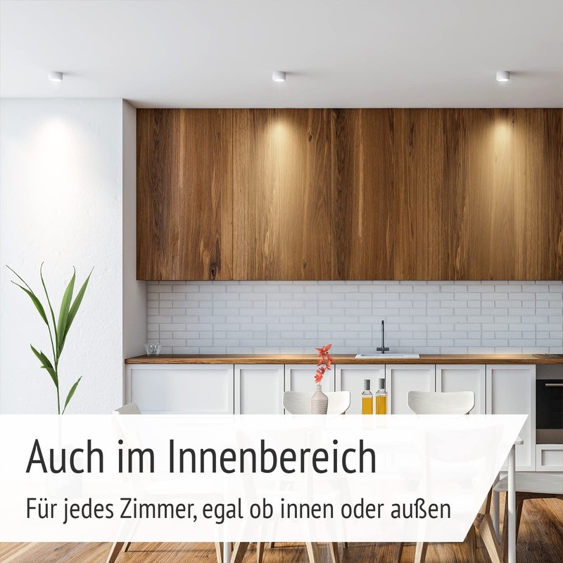 linovum Surface-Mounted Light SMOL-W Extra Flat IP44 in Matt White