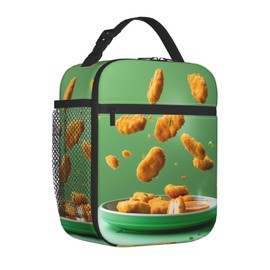 VANZEV Lunch Box for Women Men, Chicken Nugget Insulated Lunch Box Reusable Portable Lunch Bag Cooler Tote Waterproof Lunch Container for Office Picnic Work Travel Hiking