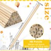 HAOMEEDUO Pack of 60 HB Wooden Pencils Natural Wood Pencils