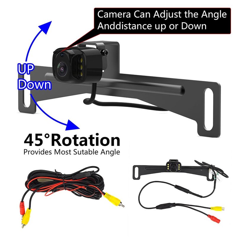 Car HD License Plate Rear View Backup Camera with Wide