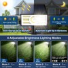 Katipeal Solar Spot Lights Outdoor,6 Pack/56 LED Outdoor Lights for