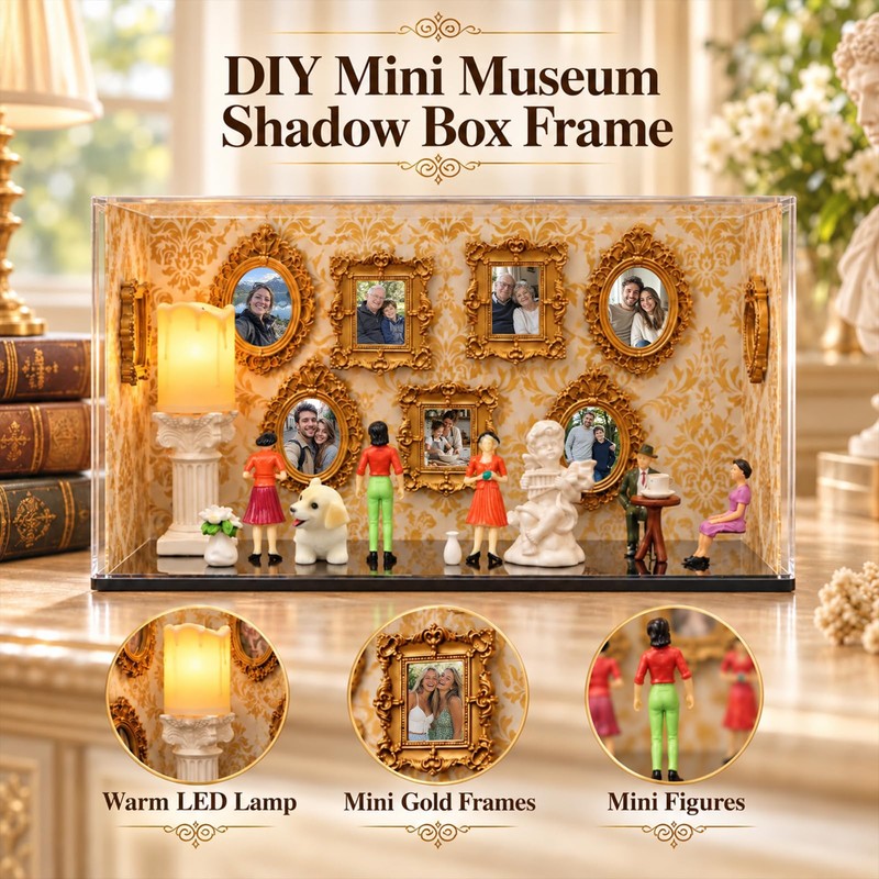 DIY Mini Museum of Us Kit, 12.2Inch 3D Memory Display