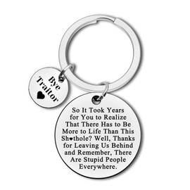 Going Away Gift for Colleague Funny Coworker Leaving Gifts Keyring Farewell Goodbye Gifts for Leader Coworker Friends Work Wife New Job Promotion Retirement Resignation Gift Christmas Office Gift