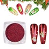 Pretty Diva Christmas Red Chrome Nail Powder, Red Nails Chrome