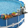 Above Ground Pool Bar, 47" x 11.7" Black Pool Bar