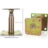 Adjustable Base Plates Brackets Post Holders, Lokatall 2 Pack Heavy