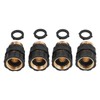 4Pcs Garden Hose Quick Connector Brass High Hardness Durable No