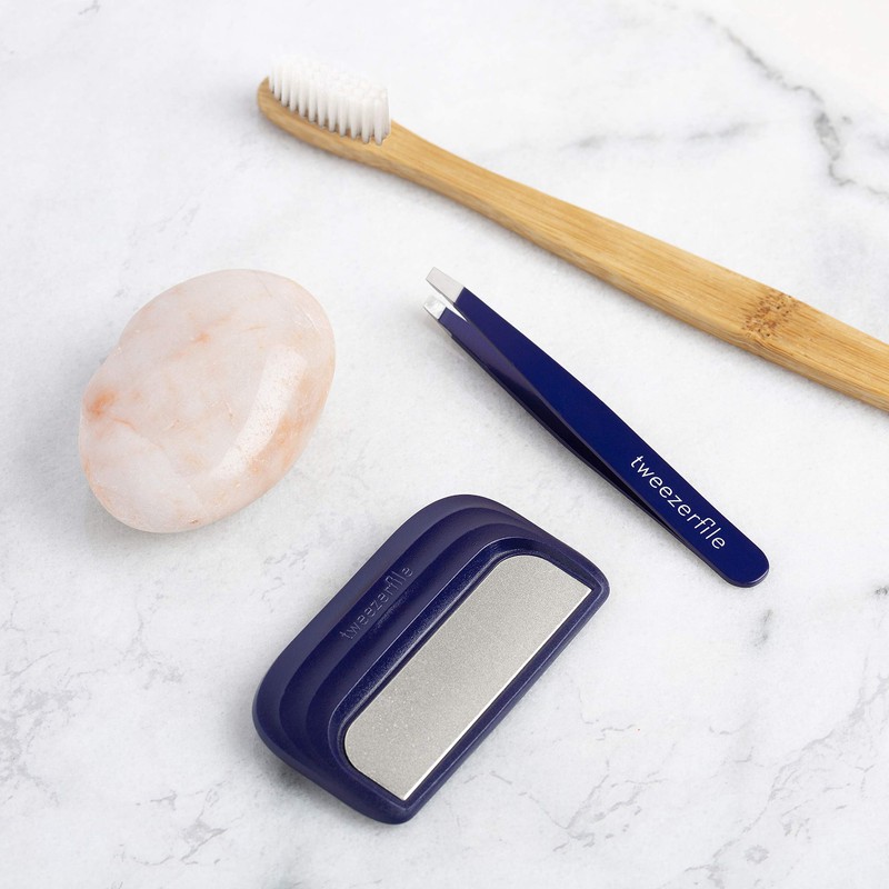 Tweezerfile® Tweezer Sharpeners - Petrol Blue