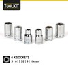 Tuulkit 18 Piece Ratchet T-Handle Screwdriver Set, Portable Tool Kit