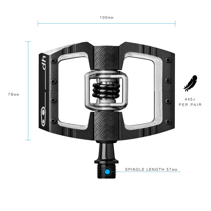 Mallet DH Bike Pedal Pair, Black