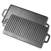 ProSource 2-in-1 Reversible 19.5” x 9” Cast Iron Griddle with