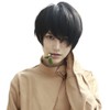 INMAN Full Wig, Wig, Wig, Short, Black Hair, Straight, Fashion,