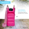 WanderFull Crossbody HydroBag | Quilted Water Bottle Carrier & Strap