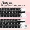 POPUP Lash Clusters Cluster Eyelash Extensions 280Pcs D Curl Natural