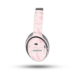 MightySkins Skin Compatible with Bose QuietComfort 35 II Headphones - Silky Pink | Protective, Durable, and Unique Vinyl Decal wrap Cover | Easy to Apply, Remove, and Change Styles