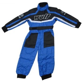 Wulfsport Wulf Cub Kids Quad Overall Racing Jump Suit (Junior Large 9-10 Years, Blue)