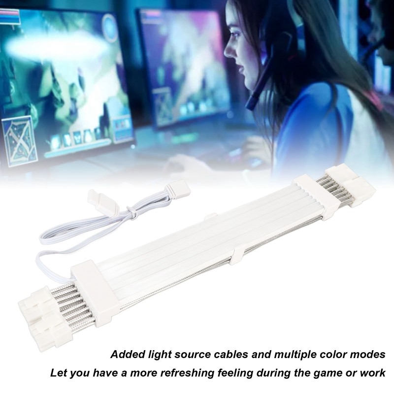 ARGB Extension Sleeved Cable 5V 18AWG Flexible High Current Support