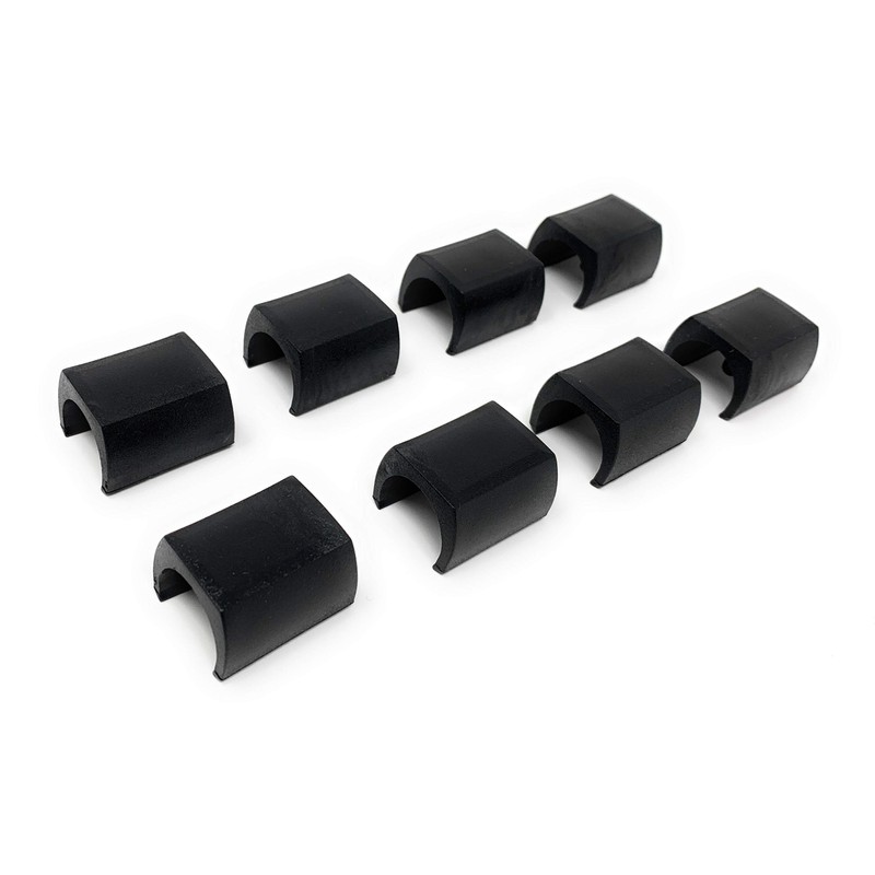 Design61 Clamping Shell Glides, Set of 8, Chair Glides, Floor