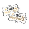 Decorative Car Magnet for Just Married - 2 Pieces, Flexible