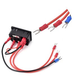 15A 220V/110V Rocker Switch Power Socket Inlet Module Plug Switch Socket for 3D Printer, 5A Fuse, U-type Plug