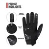 BORLENI Motorcycle Gloves Touch Screen for Men Women Padding Hard
