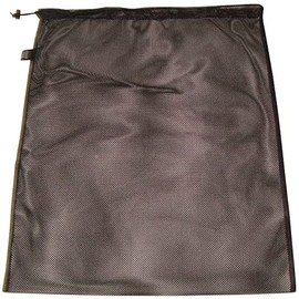 Laundry Bag Strong Industrial Mesh Drawstring with Cord Lock Made In USA. (Black)