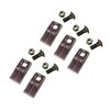 5 - Square Hole Replacement Auger Teeth w/Hardware - SQ58-58PB,