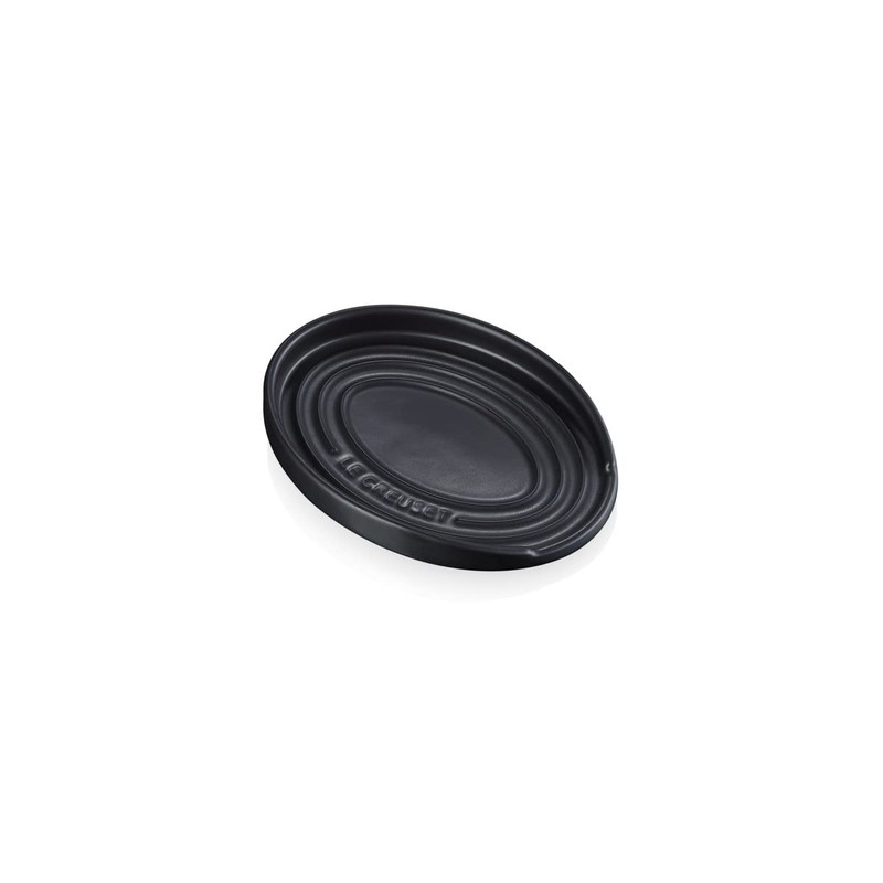 Le Creuset Stoneware Oval Spoon Rest Matte Black, 71507150000099