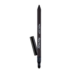 Flormar Smoky Eyes Waterproof Eyeliner 002 Coolest Brown - Waterproof & Highly Pigmented Eyeliner with Sponge Applicator