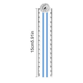 4 PCS Folding Rulers, 30cm Foldable Ruler 15cm Clear Rulers Stationery Ruler Fold Transparent Straight Ruler Bendy Geometric Ruler Flexible Plastic Ruler for School Kids