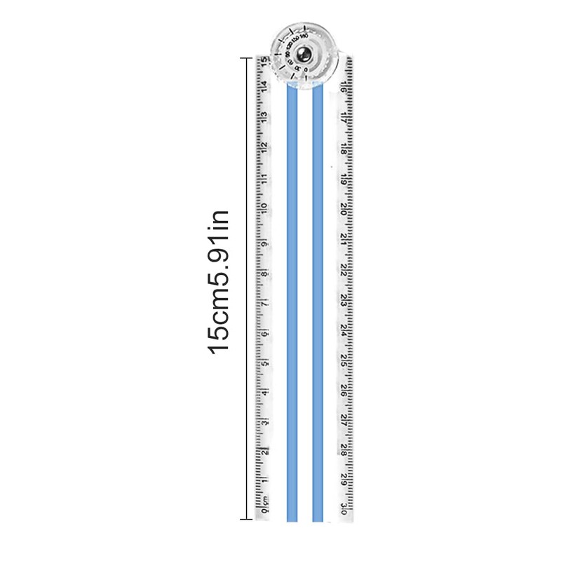 4 PCS Folding Rulers, 30cm Foldable Ruler 15cm Clear Rulers