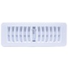 Plastic Floor Register - 3 x 10 inch - White