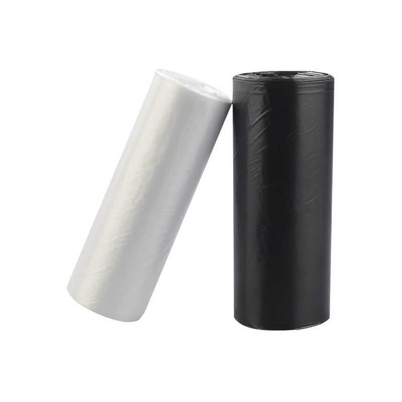 Nicesh Bolsas de basura pequeñas de 4 galones, negras, transparentes