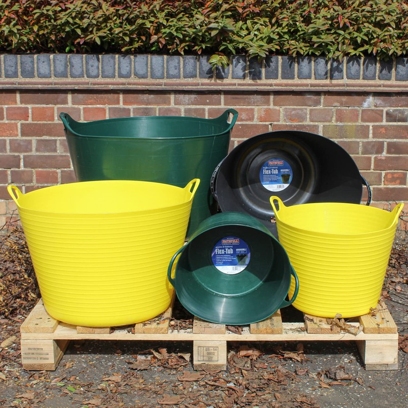 Faithfull FAIFLEX15G Green Polyethylene Flex Tub 15 Litre (3 gl)