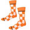 Tennessee Checkerboard Orange and White Men's Socks | Apparel Gift