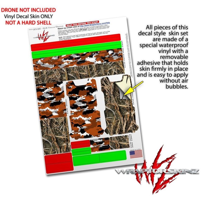 Skin Decal Wrap 2 Pack for DJI Ryze Tello Drone
