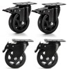 Yarlung 4 Pack 4 Inch Caster Wheels, Heavy Duty Plate