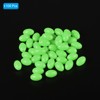 PATIKIL 12x8mm Glow Fishing Beads, 100Pcs Plastic Oval Rubber Luminous